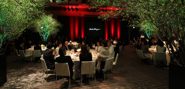　グランドハイアット東京でおこなわれたディナーパーティのようす。