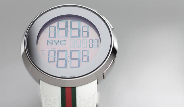 <b>GUCCI｜グッチ</b>　ウォッチ「I-GUCCI」16万650円（グッチ／ラグジュアリー・タイムピーシズ ジャパン）