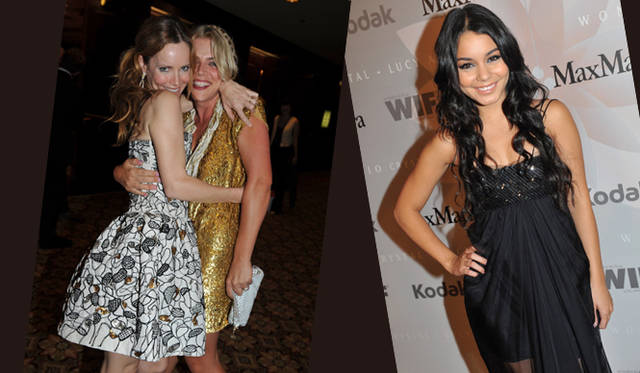 <b>MaxMara｜ウーマン・イン・フィルム・ロサンゼルス 2010年度「クリスタル・アンド・ルーシー賞®」</b>　左｜女優のレスリー・マンとビジー・フィリップス。右｜女優のヴァネッサ・ハジェンズはマックスマーラをまとって。©Max Mara2010