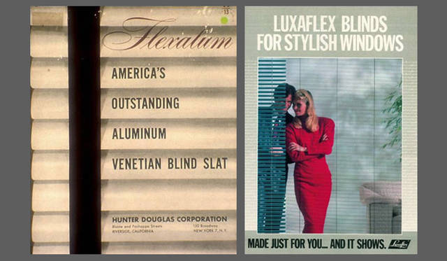 <b>Hunter Douglas｜ハンターダグラス</b>　当時の広告より