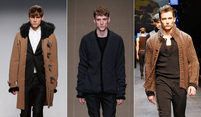 左から<b>PRINGLE OF SCOTLAND、BURBERRY PRORSUM、DOLCE&GABBNA</b>