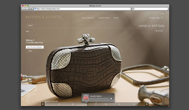 　完成された状態の「knot」。完成されたプロダクトも、その製作工程を知ることで、あらためてブランドの伝統や価値感に触れることができるはずだ。