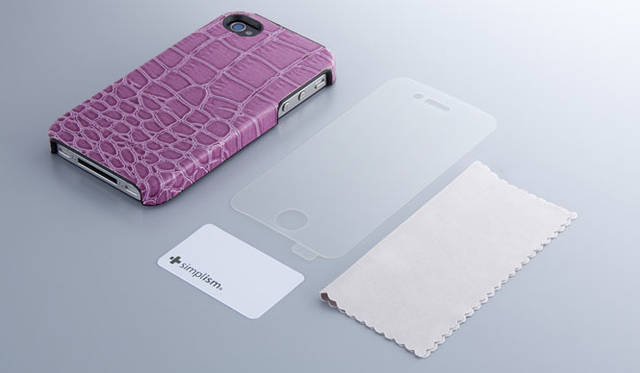 <b> Trinity｜トリニティ</b>　「Simplism Leather Cover Set for iPhone 4」