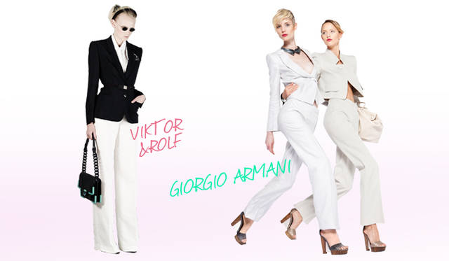 <b>KEYWORD 04 “MASCULINE-FEMININE”</b><br />VIKTOR&ROLF｜ヴィクター＆ロルフ、GIORGIO ARMANI｜ジョルジオ アルマーニ