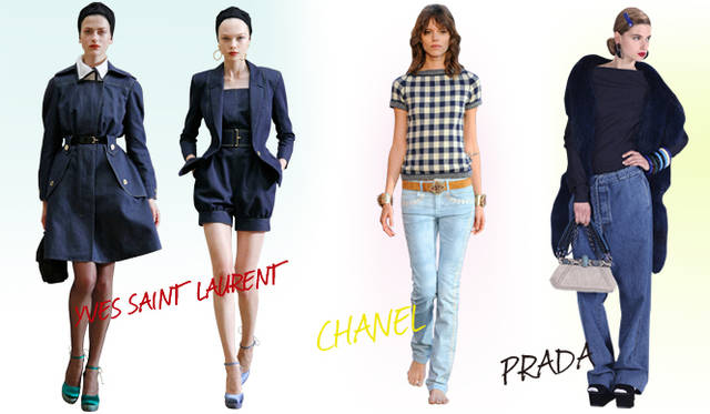 <b>KEYWORD 06 “DENIM”</b>　YVES SAINT LAURENT｜イヴ・サンローラン ©YVES SAINT LAURENT、CHANEL｜シャネル ©CHANEL、PRADA｜プラダ