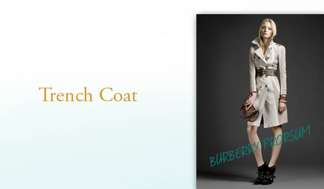 <b>KEYWORD 09 “TRENCH COAT”</b></br>ディテールにレースをほどこしたバーバリー プローサムや、比翼仕立てのヴィクター＆ロルフ……定番アイテムのトレンチコートも、さらなる進化を見せて登場。Photo｜BURBERRY PRORSUM｜バーバリー プローサム ©BURBERRY