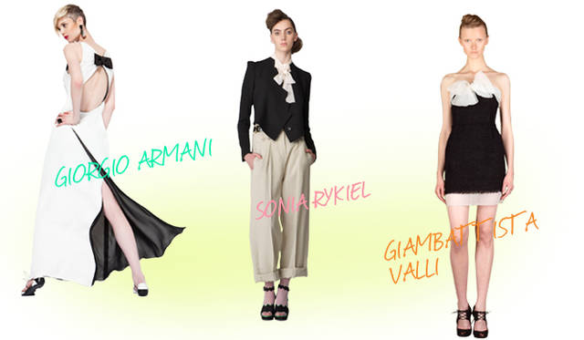 <b>KEYWORD 12 “BLACK&WHITE”</b><br />GIORGIO ARMANI｜ジョルジオ アルマーニ、SONIA RYKIEL｜ソニア リキエル、GIAMBATTISTA VALLI｜ジャンバティスタ ヴァリ ©Patrice Stable