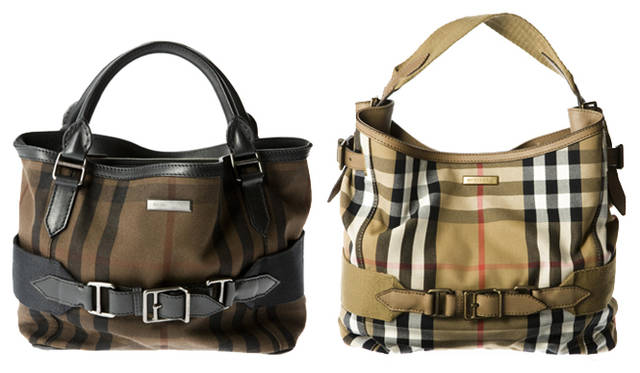 <b>BURBERRY｜バーバリー</b>　3つの“アイコンバッグ”が登場！　 ヴィンテージハウスチェックシリーズ　（右）9万4500円、（左）9万8700円