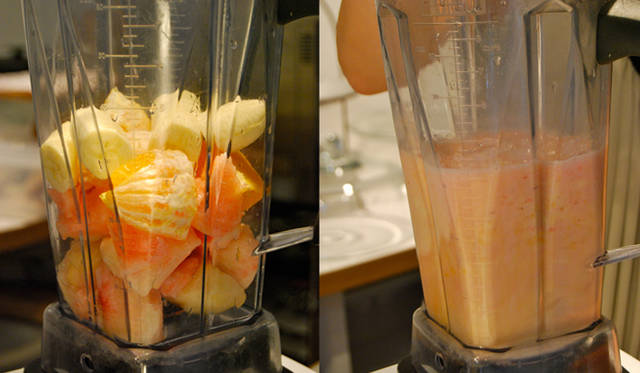 <b>福岡淳子｜連載第1回 夏の美肌＆むくみ対策</b>　8月のフルーツ  “桃×バナナ” スムージー