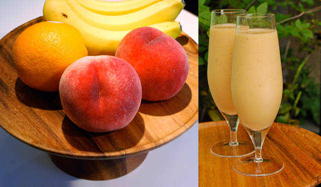 <b>福岡淳子｜連載第1回 夏の美肌＆むくみ対策</b>　8月のフルーツ  “桃×バナナ” スムージー