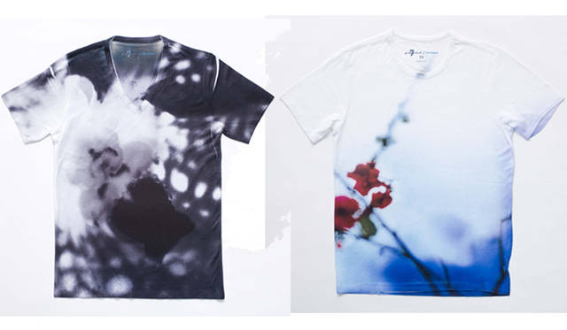 <b>7 For All Mankind｜セブン フォー オール マンカインド</b>　フォトグラファー 蜷川実花とのコラボレーションアイテム登場　メンズTシャツ　各1万2600円