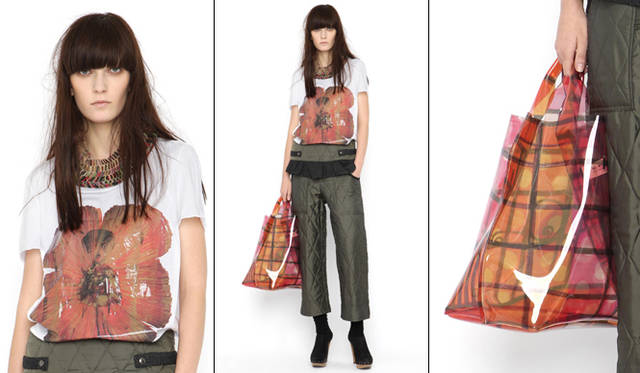 <b>MARNI｜マルニ</b>　Ｔシャツ 3万450円、パンツ ※参考商品、ベルト 3万9900円、ネックレス各 4万2000円、プラスティックバッグ 2万9400円