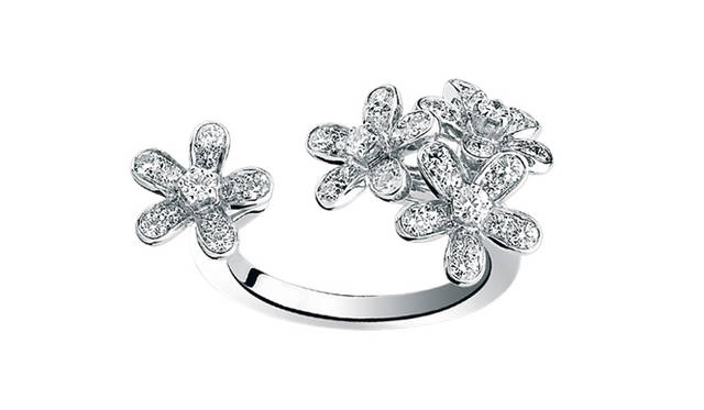 <b>VAN CLEEF & ARPELS｜ヴァン クリーフ＆アーペル</b> 「ソクラテス」リング、WG×ダイヤモンド（合計0.96ct）、115万5000円