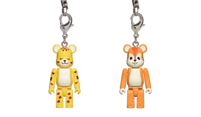 <b>伊勢丹｜彩り祭チャリティキャンペーン</b>　アムールヒョウ BE@RBRICKストラップ（全高約3.5cm）、シマリス BE@RBRICKストラップ（全高約3.5cm）<br>BE@RBRICK TM & © 2001-2010 MEDICOM TOY CORPORATION. All rights reserved.