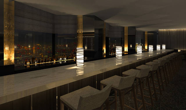<b>ANAインターコンチネンタルホテル東京MIXX（ミックス）バー＆ラウンジ<b>　待ち合わせや、さくっと飲むのに最適なバーエリア