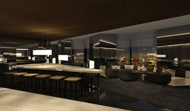 <b>ANAインターコンチネンタルホテル東京MIXX（ミックス）バー＆ラウンジ<b>　夜景を眺めながらくつろげるラウンジエリア