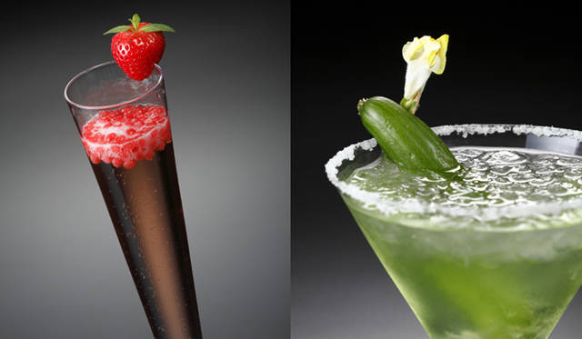 <b>ANAインターコンチネンタルホテル東京MIXX（ミックス）バー＆ラウンジ<b>　アルコールと科学の融合「モレキュラーカクテル」2500円（サービス料10％別）