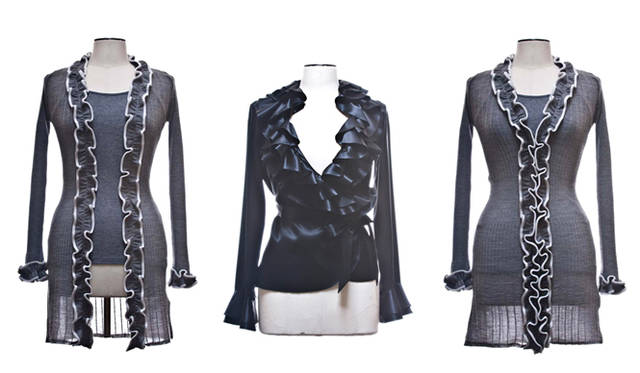 <strong> anne fontaine｜アン・フォンテーヌ</strong>　2010秋冬コレクション<br>左「EMMALEE MAJESTY」6万8250円、中「LUCIE」5万9850円、右「EMMALEE MAJESTY」6万8250円