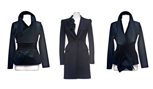 <strong> anne fontaine｜アン・フォンテーヌ</strong>　2010秋冬コレクション<br>左「LAETITIA」6万9300円、中「LEALIS」11万5500円、右「LAETITIA」6万9300円