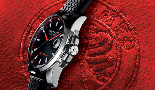 <b>CHOPARD｜ショパール</b> 「アルファ ロメオ記念ウォッチコレクション」から「グラン ツーリズモ XL アルファ　ロメオ」。自動巻き、SSケース、55万6500円