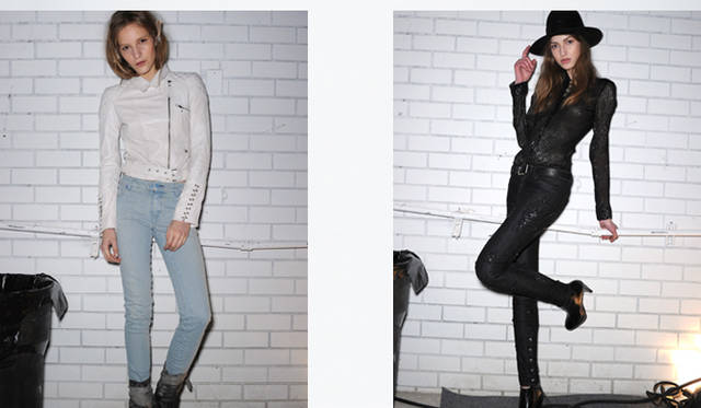 <b>DIESEL BLACK GOLD｜ディーゼル ブラック ゴールド</b>　ヘア＆メイクを終え、ランウェイに出る直前のモデルたち。ソフィア・ココサラキがデザインしたルックを颯爽と着こなして。