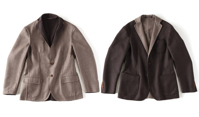 <strong>RROZESTT｜ロゼスト</strong> フガート　茶×千鳥格子リバーシブルジャケット9万6600円