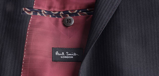 <strong>Paul Smith｜ポール・スミス</strong>　スーツ7万8750円（ポール・スミス ロンドン）