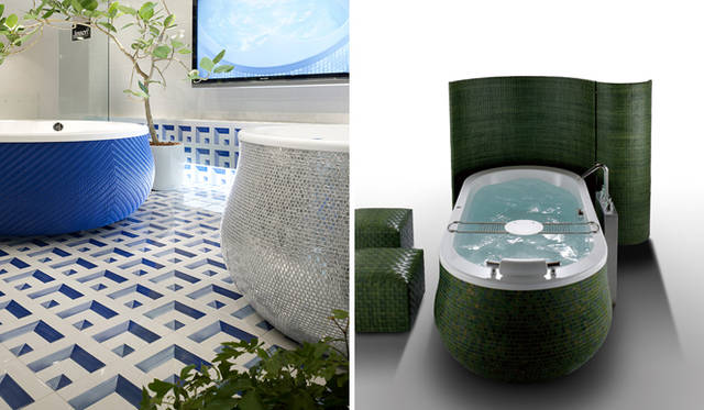 <b>JAXSON｜ジャクソン<b>　左｜INAX:GINZA ショールーム　　右｜VETRO ロゼ2089