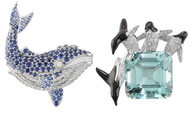 <b>Van Cleef&Arpels｜ヴァン クリーフ＆アーペル</b>　「Les Voyages Extraordinaires」より。『気球に乗って五週間』にインスパイアされたハイジュエリー。