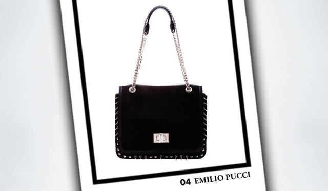 <strong>EMILIO PUCCI｜エミリオ・プッチ</strong>　「MARQUISE(マルキーズ)」チェーンバッグ[W25×H20×D6cm]　18万4800円（エミリオ・プッチ／エミリオ・プッチ カンパニー）