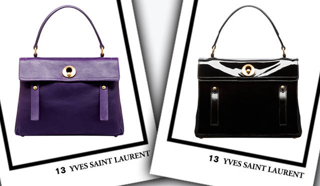 <strong>YVES SAINT LAURENT｜イヴ・サンローラン</strong>　左／「MUSE TWO」バッグ[W32.5×H24.5×D14.5cm]　 15万6450円、右／「MUSE TWO」バッグ[W32.5×H24.5×D14.5cm]　 24万450円（ともにイヴ・サンローラン／グッチ グループ ジャパン イヴ・サンローラン ディビジョン）
