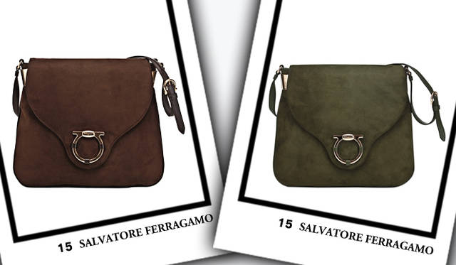 <strong>SALVATORE FERRAGAMO｜サルヴァトーレ フェラガモ</strong>　バッグ　各[W27×H24×D5cm]　18万600円（ともにサルヴァトーレ フェラガモ／フェラガモ・ジャパン）