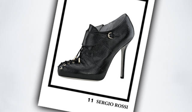 <strong>SERGIO ROSSI｜セルジオ・ロッシ</strong>　ブーティ（カーフ／リザード型押し）[H10cm]　11万5500円（セルジオ・ロッシ／グッチ グループ ジャパン セルジオ・ロッシ ディビジョン）