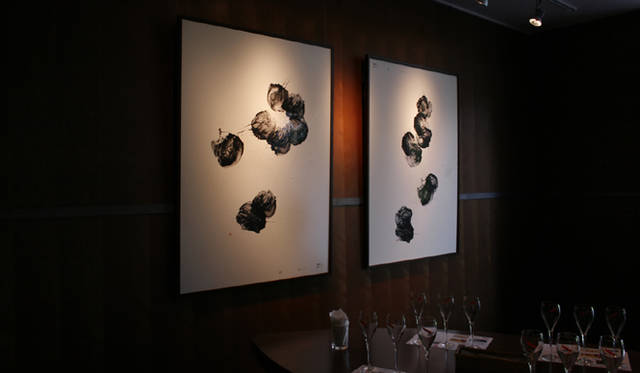 ART｜「食とアートの会」 第7回  墨象作家 宮村 弦