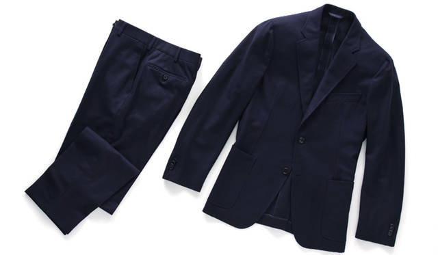 <strong>BARNEYS NEW YORK｜バーニーズ　ニューヨーク</strong>　<b>ベルベスト フォー バーニーズ ニューヨーク</b> ネイビースーツ19万8450円