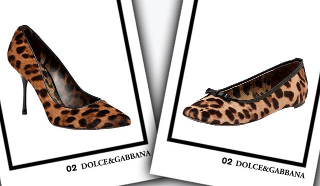 <strong>DOLCE&GABBANA｜ドルチェ＆ガッバーナ</strong>　左／パンプス　[H9cm]　6万6150円、右／バレエシューズ　[H0cm]　5万2500円（ともにドルチェ＆ガッバーナ）