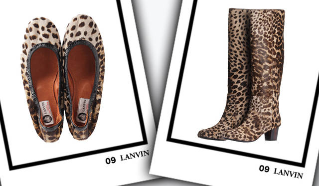 <strong>LANVIN｜ランバン</strong>　左／バレエシューズ[H0cm]　8万9250円、右／ブーツ [H5.5cm]　18万5850円（ともにランバン／ランバン ジャパン）