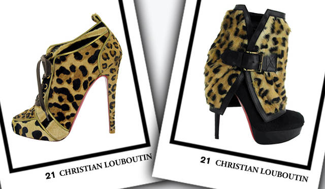 <strong>CHRISTIAN LOUBOUTIN｜クリスチャン ルブタン</strong>　左／「VENUS ORLATO」ブーティ [H14cm]　19万7400円、右／「ARMONY」ブーツ（カバーは取り外し可能） [H14cm]　17万5350円（ともにクリスチャンルブタン ジャパン限定商品）（ともにクリスチャン ルブタン／クリスチャンルブタン ジャパン）