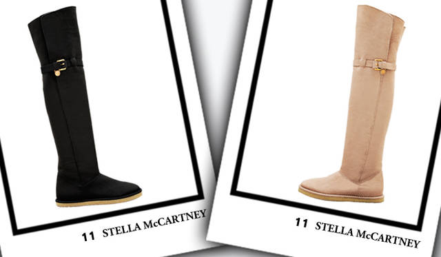 <strong>STELLA McCARTNEY｜ステラ マッカートニー</strong>　ムートンニーハイブーツ　各 [H1cm]　6万1950円（ともにステラ マッカートニー／ユニット＆ゲスト）