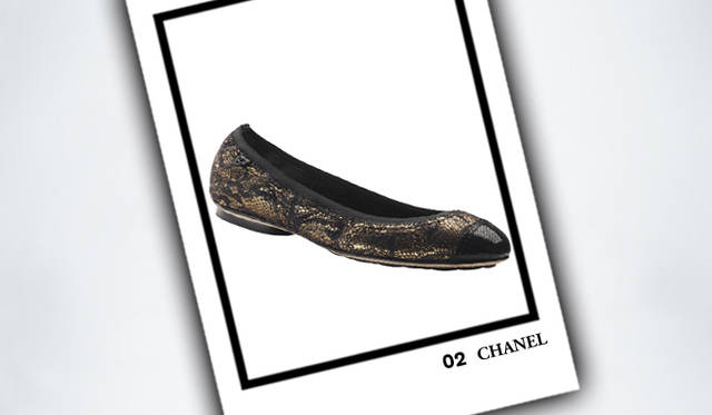 <strong>CHANEL｜シャネル</strong>　バレエシューズ　[H1.5cm]　7万1400円（シャネル）　©CHANEL