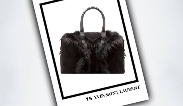 <strong>YVES SAINT LAURENT｜イヴ・サンローラン</strong>　「EASY」バッグ（シルバーフォックス） [W32×H42.5×D16.5cm]　27万1950円（イヴ・サンローラン／グッチ グループ ジャパン イヴ・サンローラン ディビジョン）