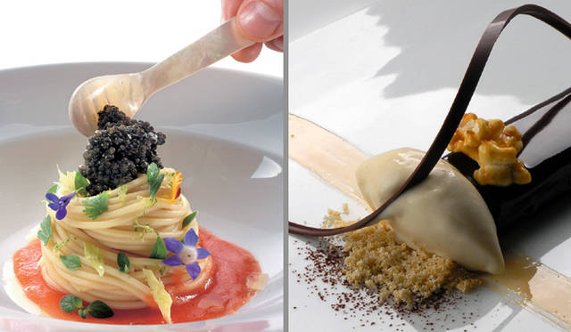 <b>パーク ハイアット 東京｜世界のトップクラスの味を期間限定開催</b>　左｜Villa Feltrinelli（ヴィラ　フェルトリネッリ）　右｜Eleven Madison Park(イレブン　マディソン　パーク)　※イメージ写真