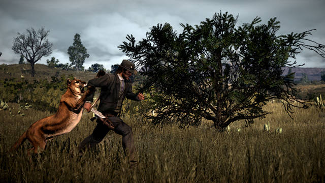 <strong>レッド・デッド・リデンプション｜RED DEAD REDEMPTION</strong>　敵はガンマンたちだけじゃない。動物に襲われる恐れも！