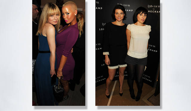 <strong>Kate Moss for LONGCHAMP</strong>　ミュージシャンのロイシーン・マーフィーとモデルのアンバー・ローズ、女優のホリー・デヴィッドソンとサディ・フロスト。