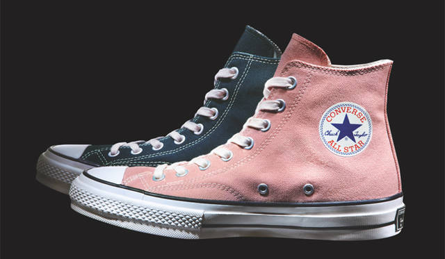 <strong>CONVERSE ADDICT｜コンバース アディクト</strong>　Addict CONVERSE2010 HOLIDAY COLLECTION　写真手前から、スモーキーピンク、ダークネイビー　各1万6800円