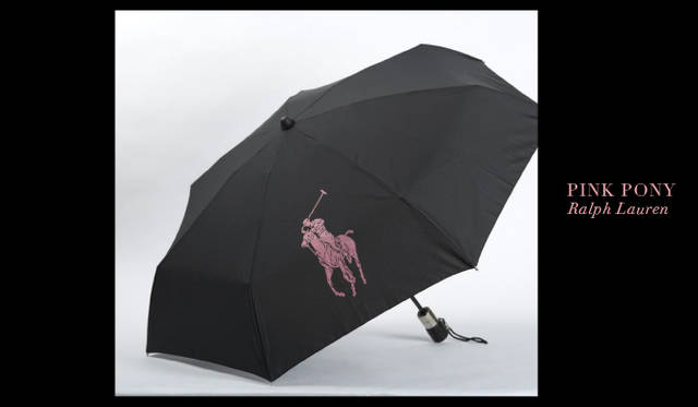 <strong>RALPH LAUREN｜ラルフ ローレン　PINK PONY</strong>　「ピンク・ポニー10周年記念 限定品」 折り畳み傘 1万5750円
