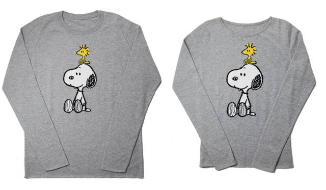 <strong>PEANUTS 60YEARS WORLD TOUR</strong>　「ルシアン ペラフィネ」カシミヤセーター メンズ34万6500円、ウィメンズ31万5000円<br>60年……終わることがないPEANUTSは、いつも若々しく、おかしくて、おもしろくて、そして色あせない。スヌーピーとウッドストックよ、永遠に。