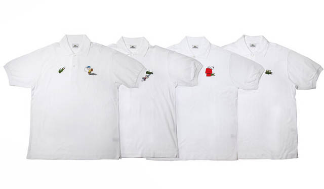 <strong>PEANUTS 60YEARS WORLD TOUR</strong>　「ラコステ × スペシャルプロジェクトコンサルティング」ポロシャツ（メンズ）各2万4150円　ピーナッツのキャラクターがブランドのアイコンと一緒になったのは今回がはじめて。ウィメンズもあり。