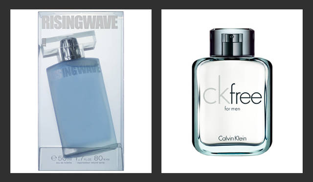 <strong>第1回 日本フレグランス大賞</strong> マスコミ・香水専門家などによる審査　香水部門（メンズ）ポピュラー（流通規模200店舗以上）<br>左／メンズ大賞　「ライジングウェーブ ライジングウェーブ フリー（ライトブルー） オードトワレ」<br>男性的な色気をフェミニンな甘さが引き立てる、凛としたみずみずしいフローラルノート。やすらぎの甘さがほかにはない色気を感じさせる。<br>価格・容量｜5775円（50mL）　フィッツコーポレーション　マーケティング部 Tel. 03-5772-1070<br>右／メンズ デザイン賞　「カルバン クライン シーケーフリー オードトワレ」<br>シーケーフリーは、アロマティック ウッディなフレグランス。フレッシュでいて、カジュアル、そしてマスキュリンさも際立っている。<br>価格・容量｜5460円（30mL）、6825円（50mL）、9345円（100mL）　コティ・プレステージ・ジャパン Tel. 03-5413-1062