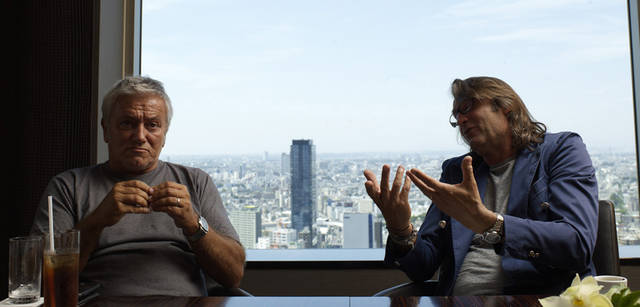 <strong>BOGLIOLI｜ボリオリ</strong> 休暇を兼ねて訪れた日本。左は同行したアシスタントデザイナーのマルコ・レ氏。